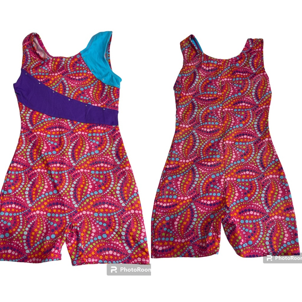 Moret Active Girl Girls Biketard Activewear Size8-10 M
